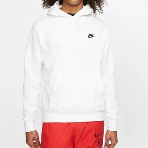 Nike White Sweatshirt Classic Pullover Hoodie
